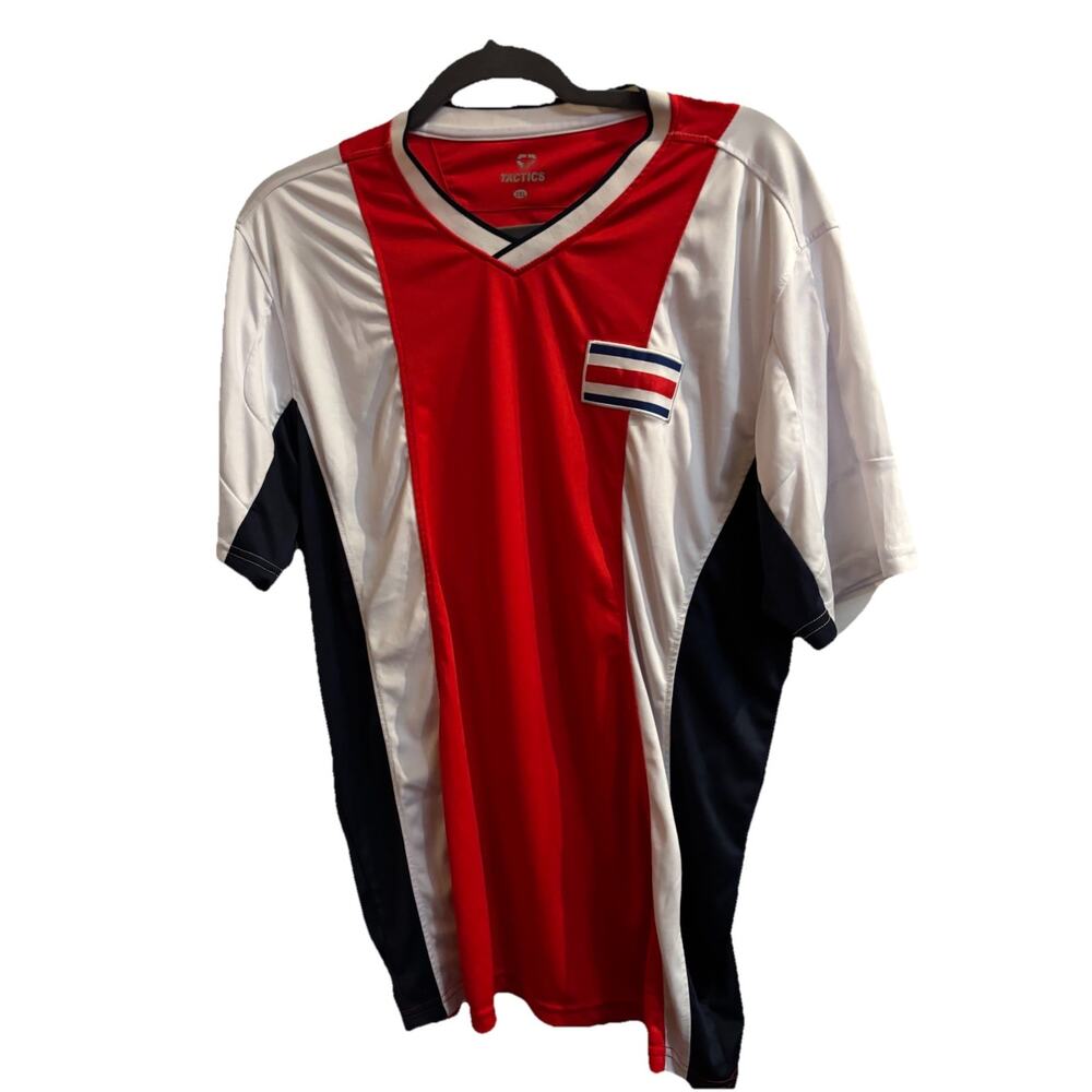 Tactics Costs Rica Men’s Soccer Jersey Russia 2018 2X Red White And Blue Pro